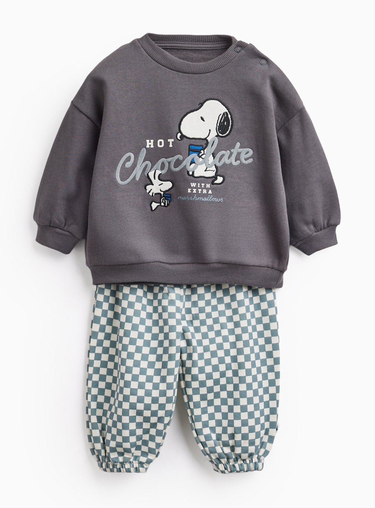 Snoopy Hot Chocolate Sweat Set 18-24 months - Image 1 thumbnail